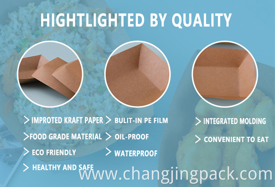 Kraft paper food wrapping boxes are enough for daily use. A convenient way to put food at a birthday party or picnic, which is suitable for sharing with friends and family. Essential packing boxes for food stores, restaurants.